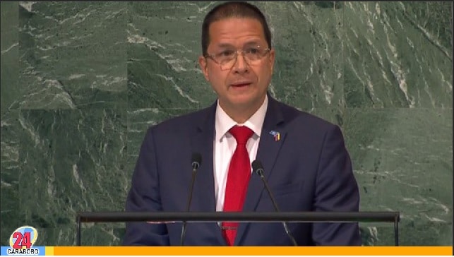 Canciller Carlos Faría leyó carta de Maduro en la Asamblea General de la ONU