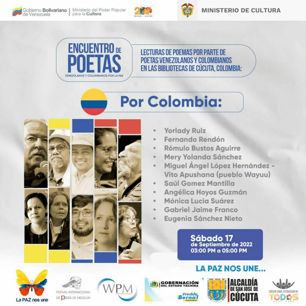 tarek william saab - encuentro poetas colombia venezuela