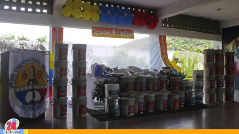 Puerto Cabello recibió dotación para rehabilitación de escuelas