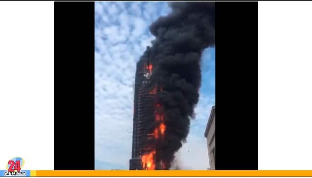 Incendio de la Torre Telecom en China no dejó heridos