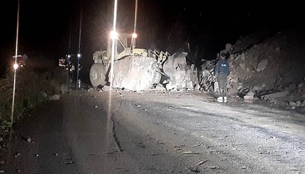 Carretera trasandina Mérida obstaculizada