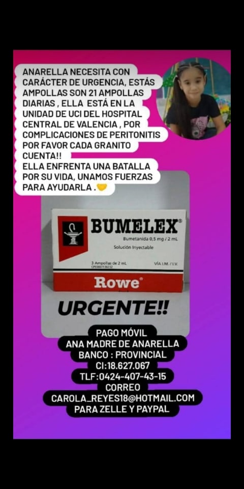 Anabella Pérez ampollas bumetanida