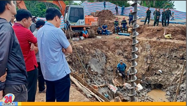 Niño cayó en un pozo en Vietnam - Niño cayó en un pozo en Vietnam