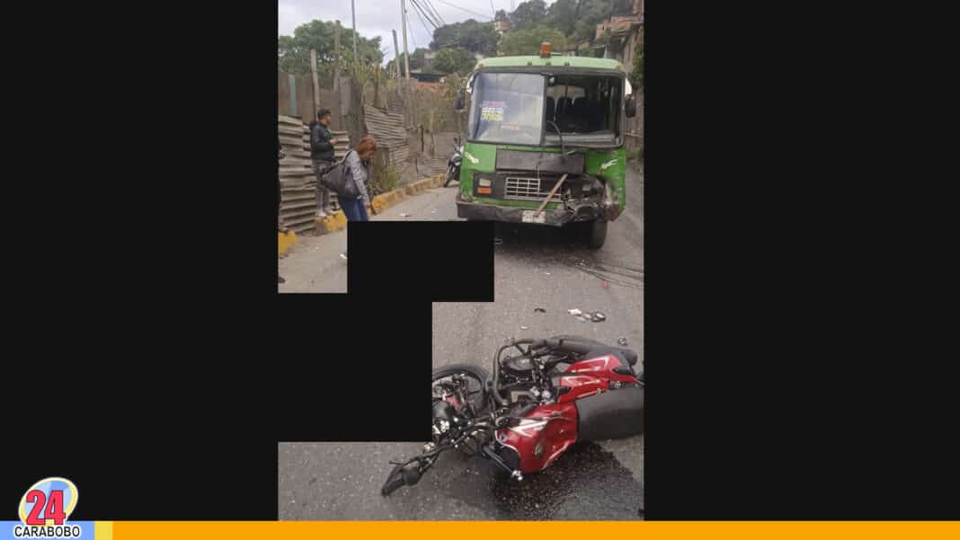 accidente en carretera vieja Los Teques