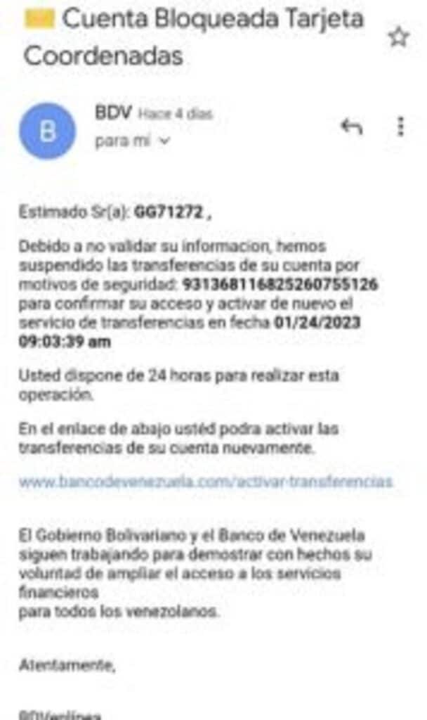 Alertan sobre nueva estafa: Se hacen por el Banco de Venezuela