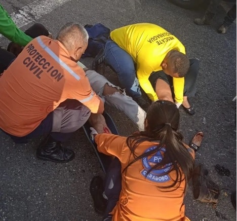 Dos lesionados en Mañongo - Dos lesionados en Mañongo