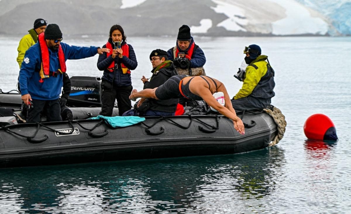 "La sirena de hielo" récord Antártida