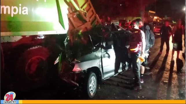 Accidente de tránsito en Maracay - Accidente de tránsito en Maracay
