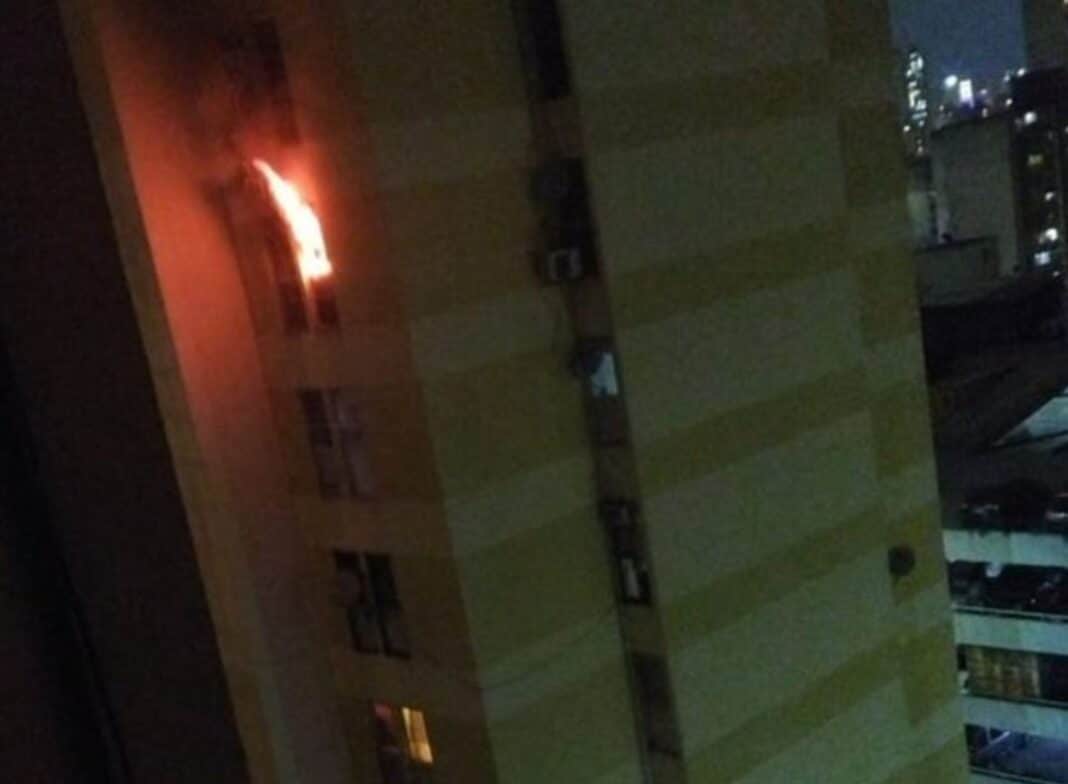 incendio conjunto residencial Las Palmitas