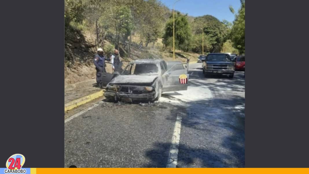 incendio de vehículo Av Fernando Figueredo