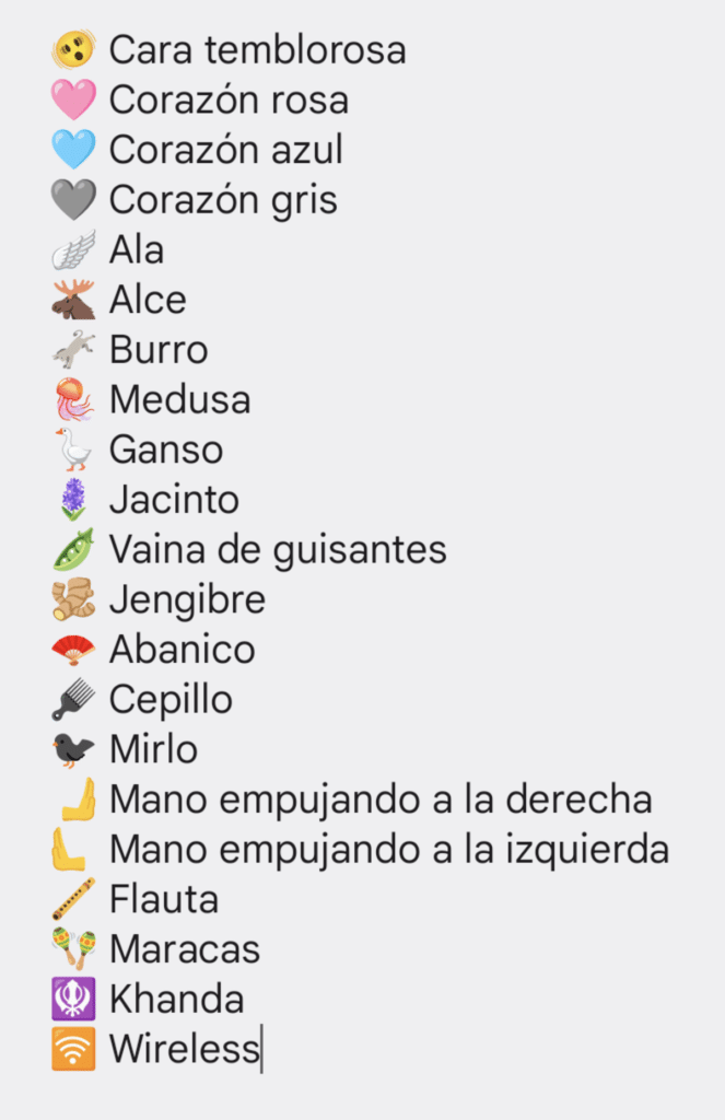 WhatsApp nuevos emojis