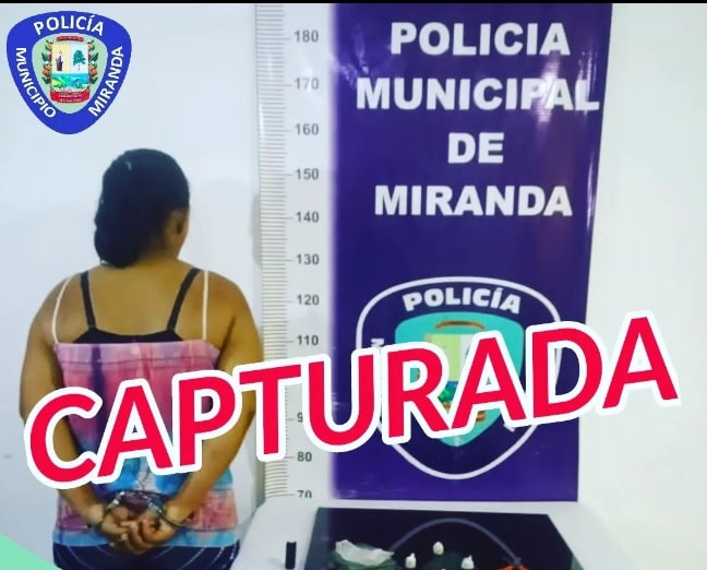 Capturada una dama con droga en el municipio Miranda - Capturada una dama con droga en el municipio Miranda