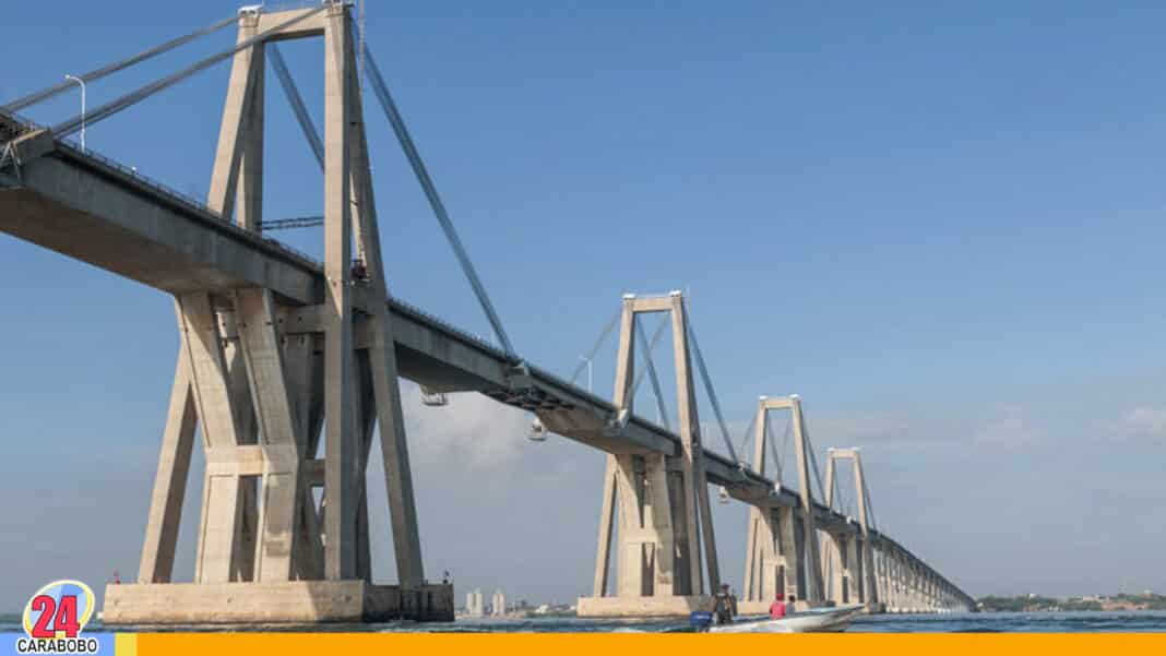 Puente sobre el Lago de Maracaibo cerrado