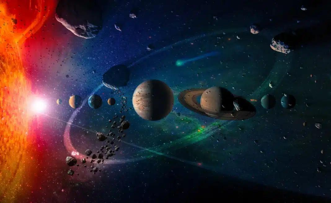 Cinco planetas Luna