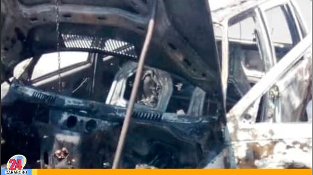Vehículo se incendió en Guacara - Vehículo se incendió en Guacara