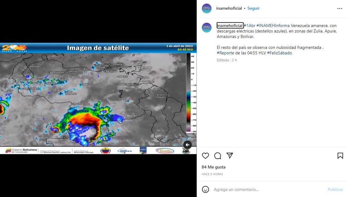 clima sábado 1º de abril