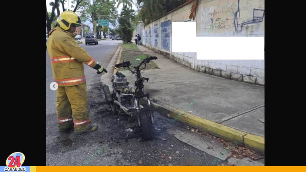 incendio moto en El Trigal