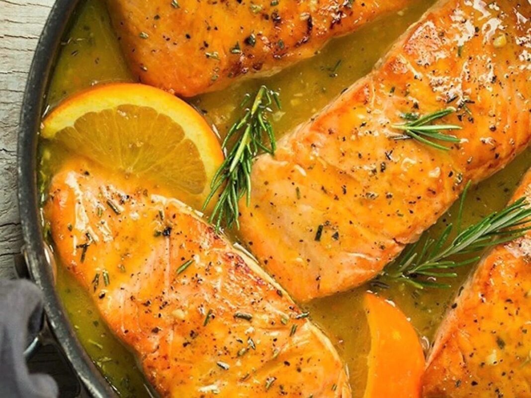 salmón a la naranja