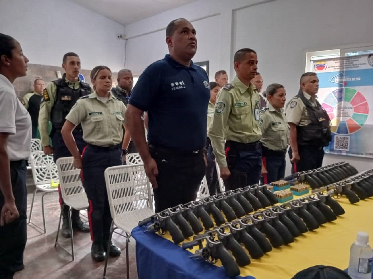 armamento Policía Municipal de Bejuma