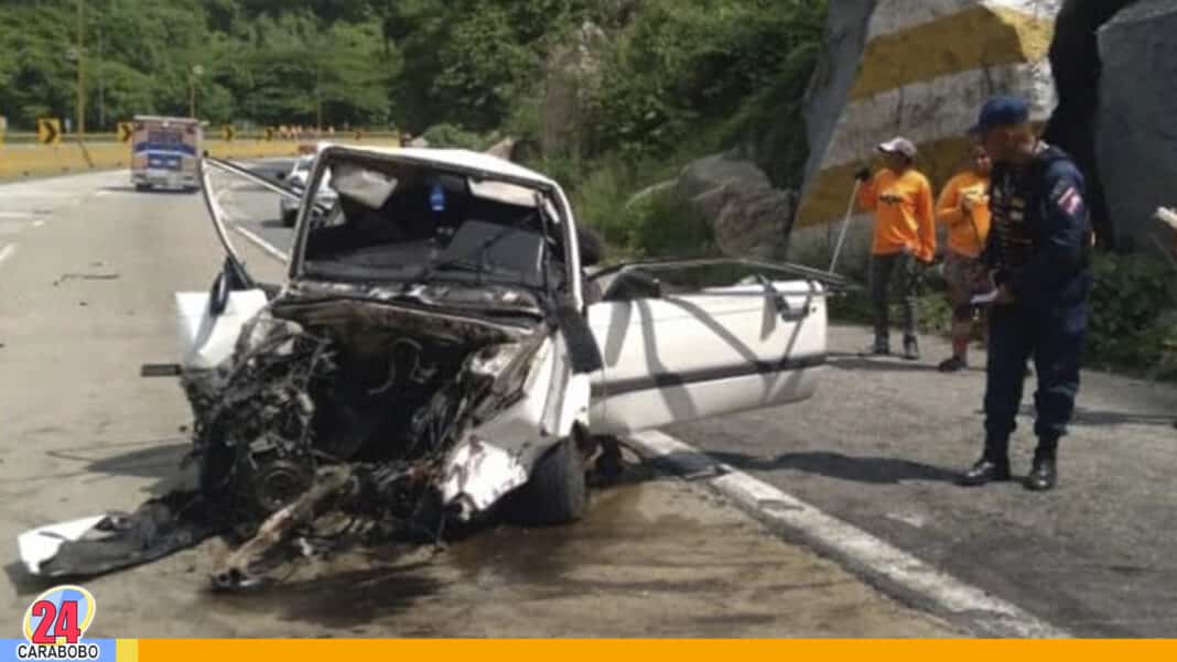 Accidente en autopista Valencia Puerto Cabello