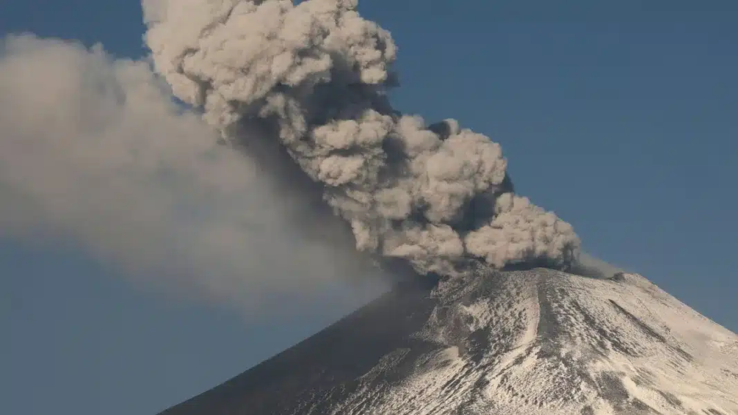 Suspenden clases Puebla volcán Popocatépetl