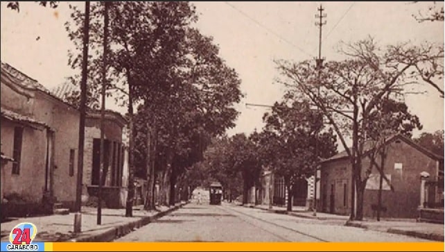 Avenida Bolívar de Valencia en 1921 - Avenida Bolívar de Valencia en 1921