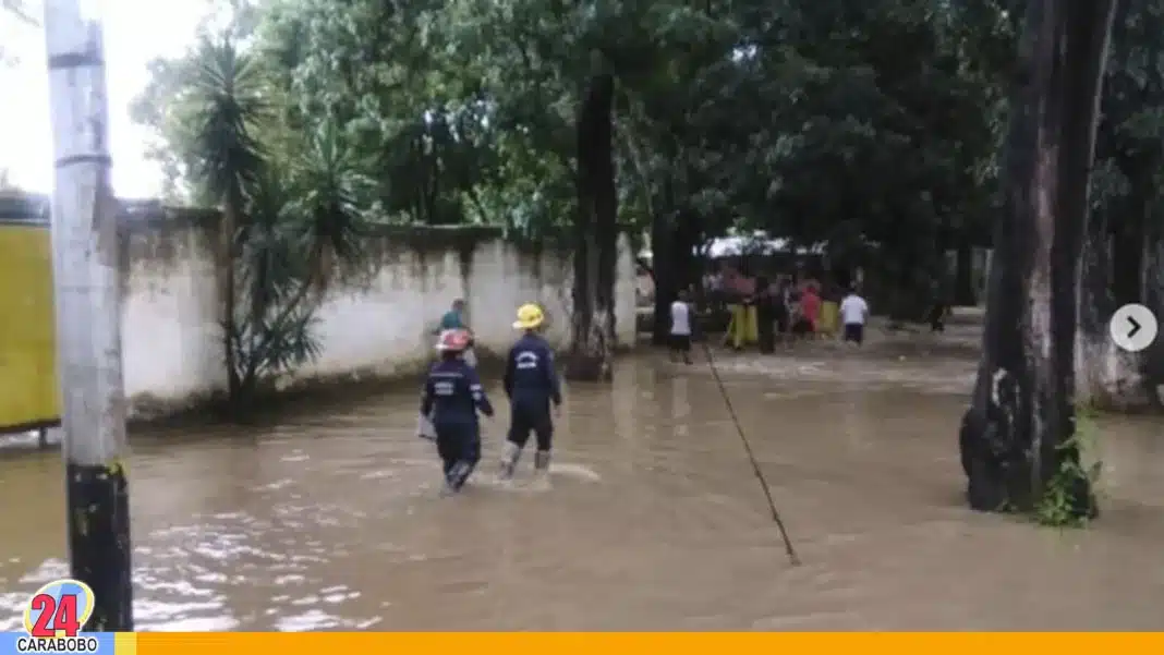 zonas afectadas por lluvias en Guacara