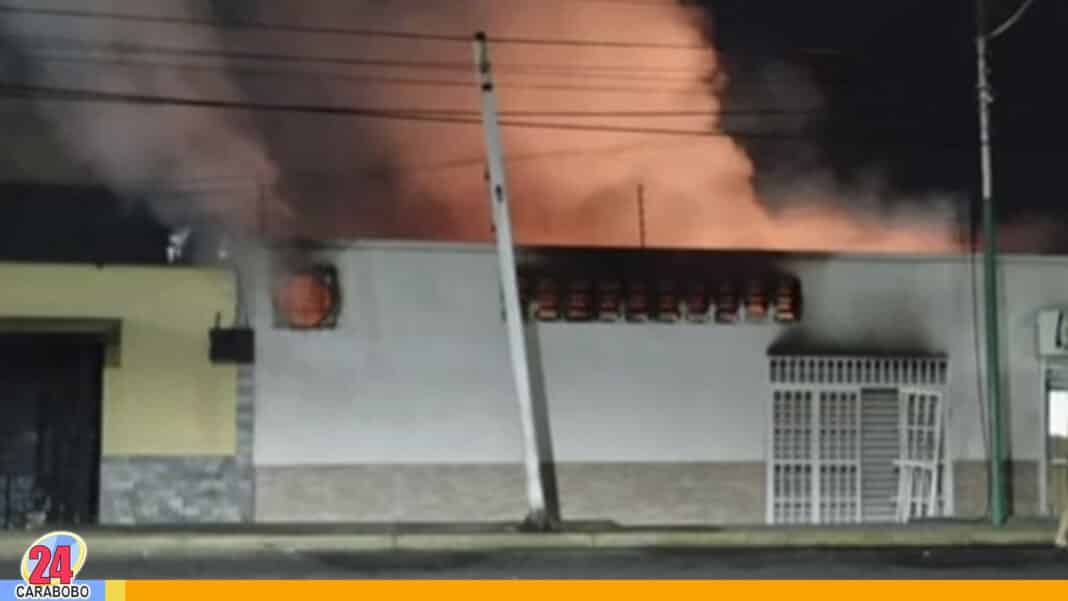 incendio panadería en San Joaquín