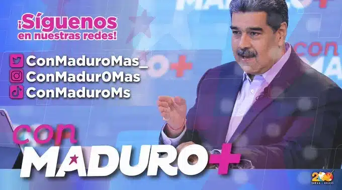 Desde las cinco de la tarde estará el programa del Presidente Maduro en vivo por VTV. 