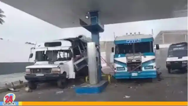 Explotó un autobús en Barquisimeto - Explotó un autobús en Barquisimeto
