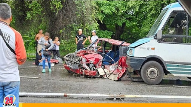 Accidente en la avenida Maracay - Accidente en la avenida Maracay