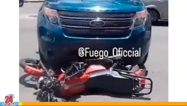 Accidente de moto en la avenida Andrés Eloy Blanco - Accidente de moto en la avenida Andrés Eloy Blanco