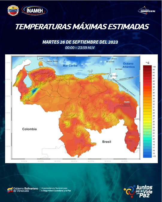 Clima hoy 26 de septiembre en Venezuela – Clima hoy 26 de septiembre en Venezuela