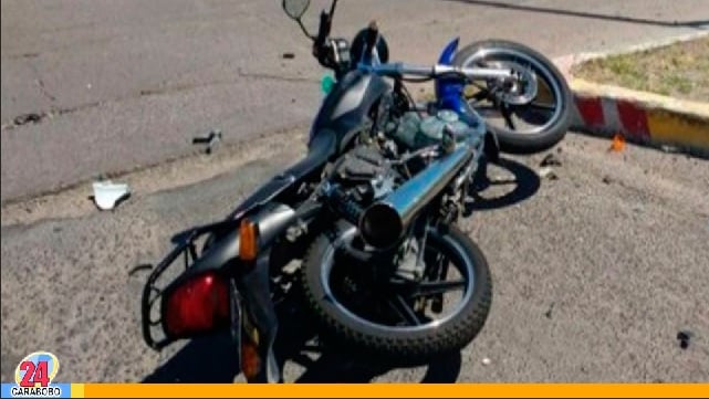 Choque de motocicleta en Morón - Choque de motocicleta en Morón