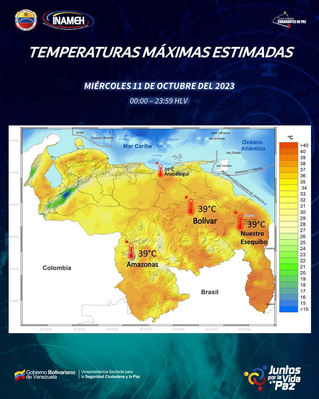 Clima hoy 11 de octubre en Venezuela - Clima hoy 11 de octubre en Venezuela