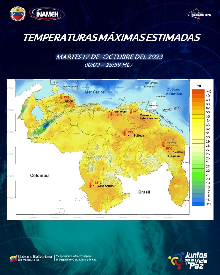 Clima hoy 17 de octubre en Venezuela - Clima hoy 17 de octubre en Venezuela