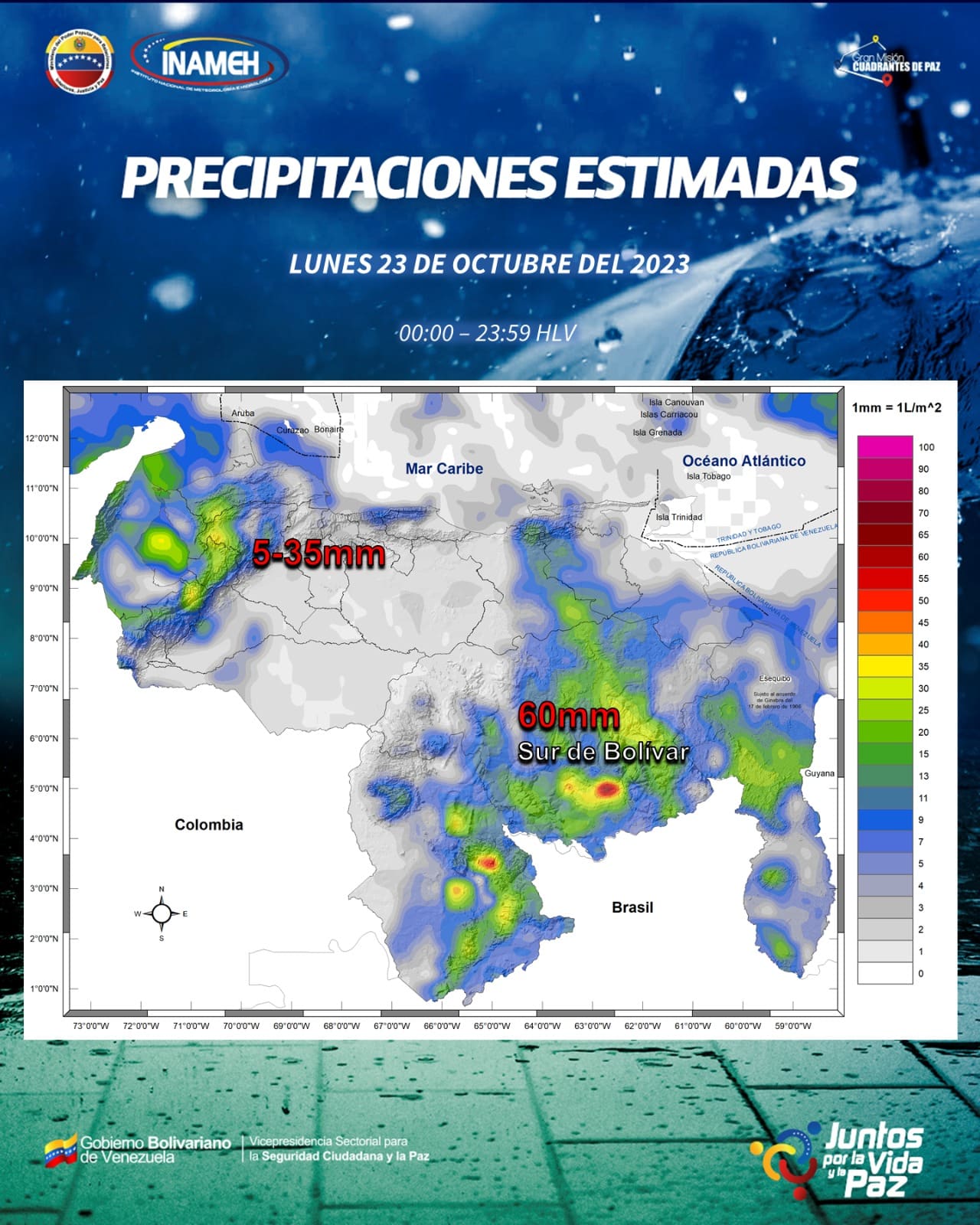 Clima hoy 23 de octubre en Venezuela - Clima hoy 23 de octubre en Venezuela
