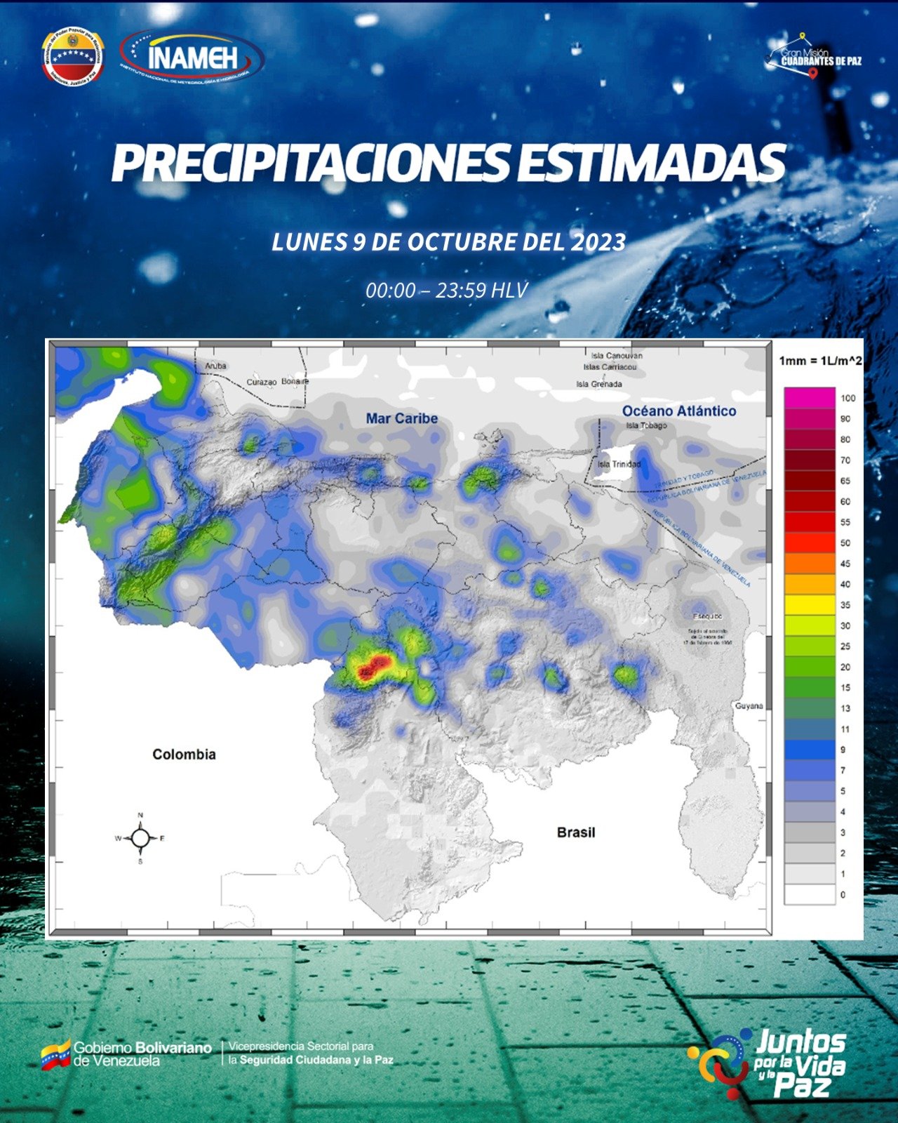Clima hoy 9 de octubre en Venezuela - Clima hoy 9 de octubre en Venezuela