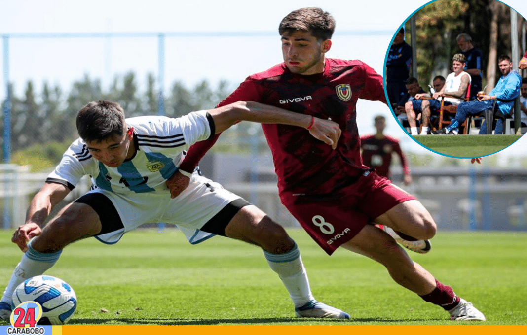 Messi en amistoso entre la Vinotinto y Argentina