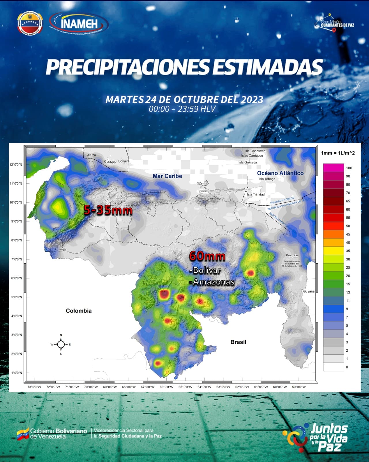 Clima hoy 24 de octubre en Venezuela - Clima hoy 24 de octubre en Venezuela
