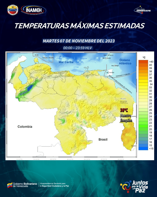 Clima hoy 7 de noviembre en Venezuela