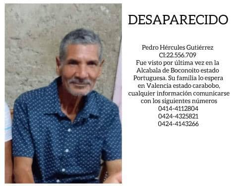 Pedro Hércules Gutiérrez está desaparecido - Pedro Hércules Gutiérrez está desaparecido