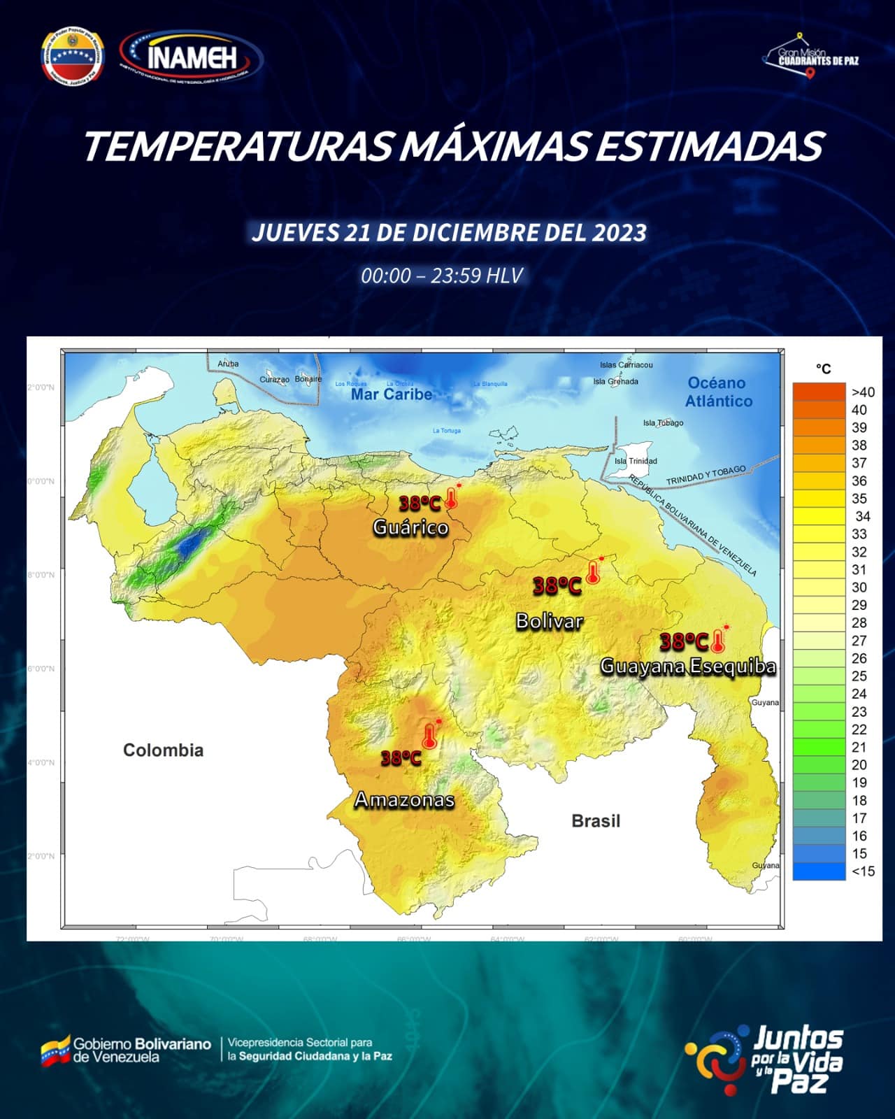Clima hoy 21 de diciembre en Venezuela - Clima hoy 21 de diciembre en Venezuela