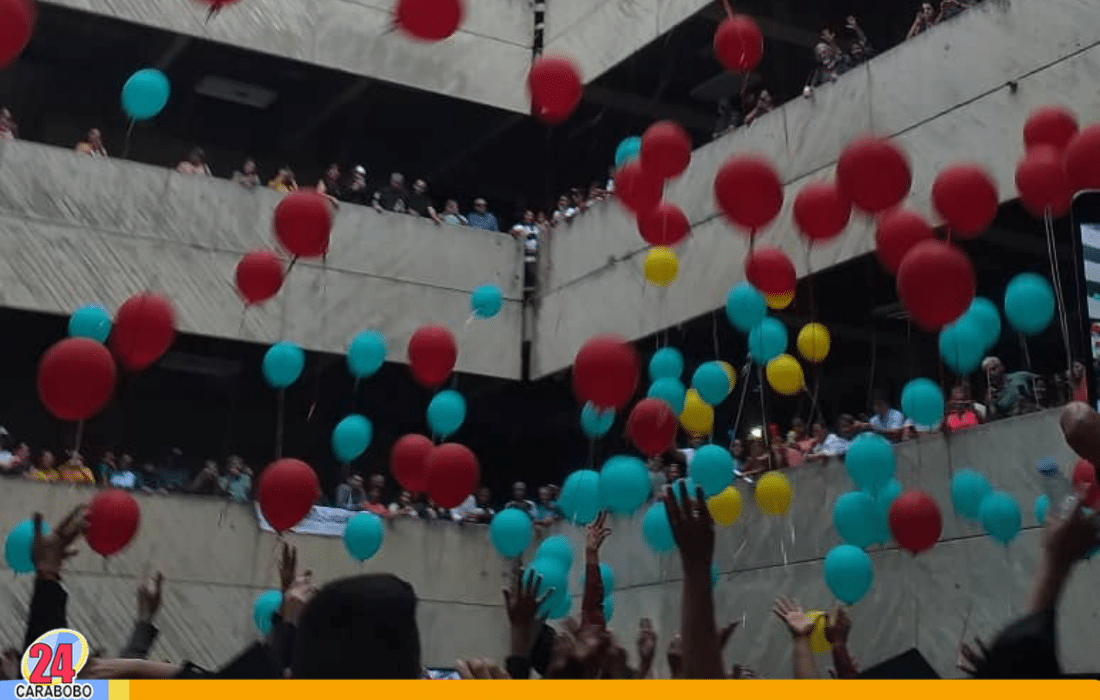 Marcha Triunfal en el Campus Bárbula de la UC