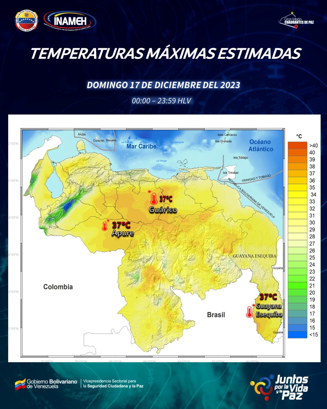 Clima hoy 17 de diciembre en Venezuela - Clima hoy 17 de diciembre en Venezuela