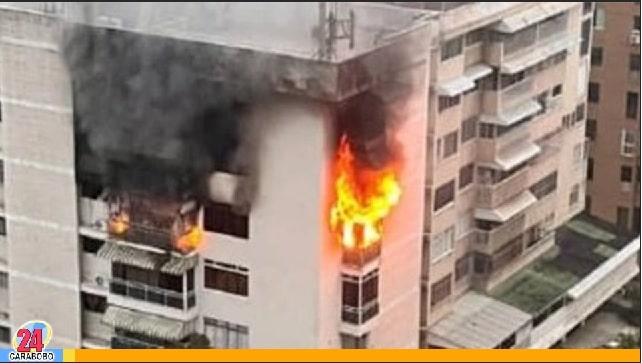 Incendio en un apartamento en Los Palos Grandes - Incendio en un apartamento en Los Palos Grandes