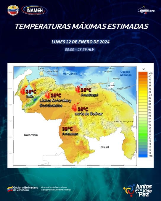 Clima hoy 22 de enero en Venezuela - Clima hoy 22 de enero en Venezuela
