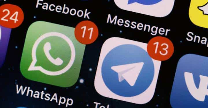 WhatsApp mensajes telegram