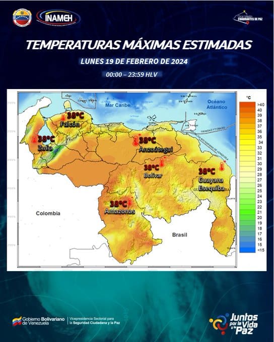 Clima hoy 19 de febrero en Venezuela - Clima hoy 19 de febrero en Venezuela
