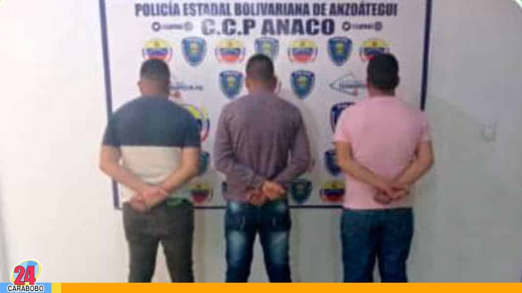 detenidos policías combustible Anzoátegui